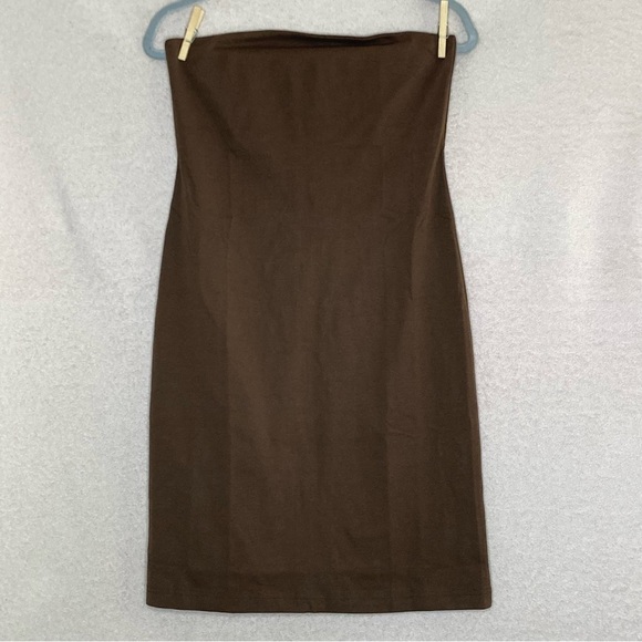 Tuckernuck Bronze Metallic Knit Indie Midi Dress-Brown-Women’s M-Party-Cocktail - Picture 15 of 16